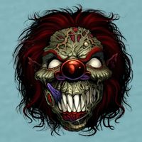 Evil Clown Smiling Sueded Cloud Jersey T-Shirt