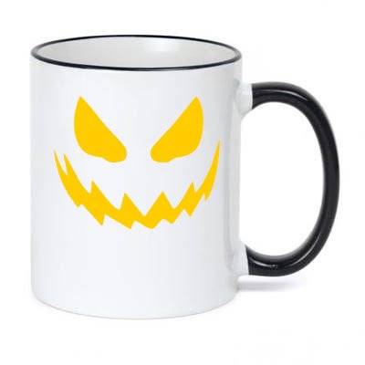 Evil Pumpkin Face 11oz Black Color Changing Mug