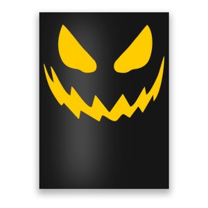 Evil Pumpkin Face Poster