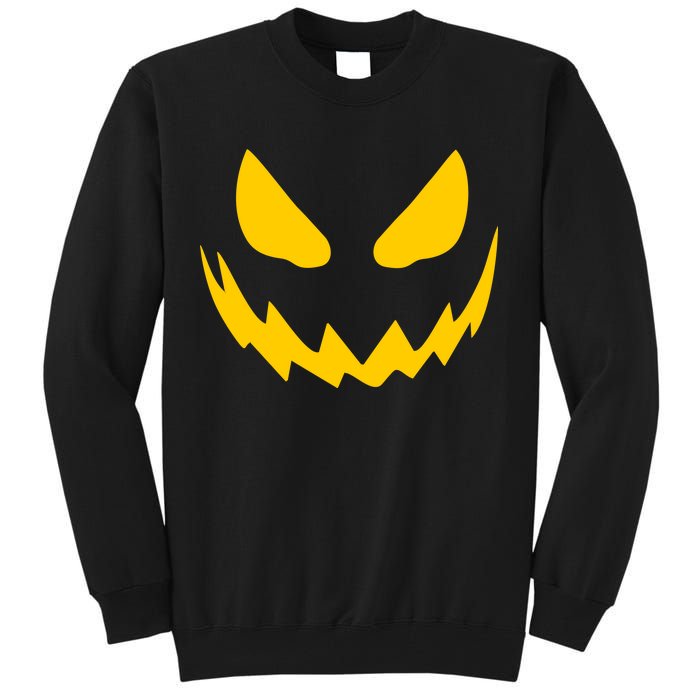 Evil Pumpkin Face Tall Sweatshirt