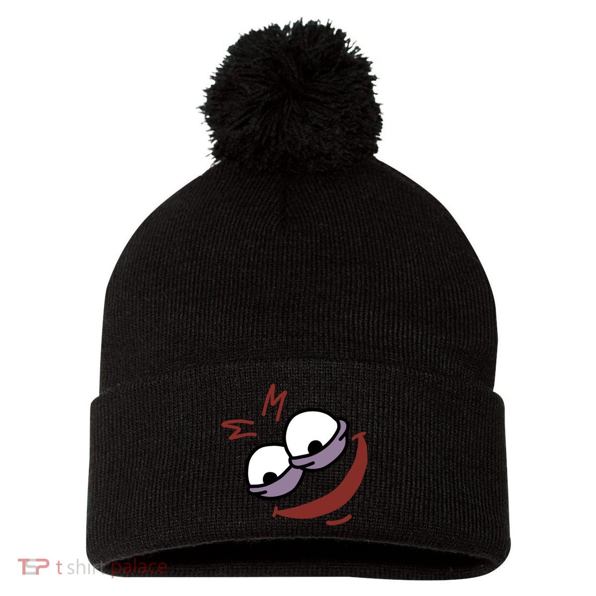 Evil Savage Meme Pom Pom 12in Knit Beanie