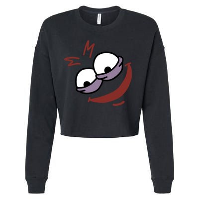 Evil Savage Meme Cropped Pullover Crew