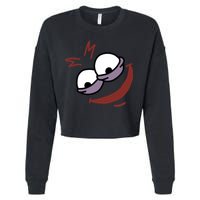 Evil Savage Meme Cropped Pullover Crew