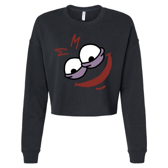 Evil Savage Meme Cropped Pullover Crew
