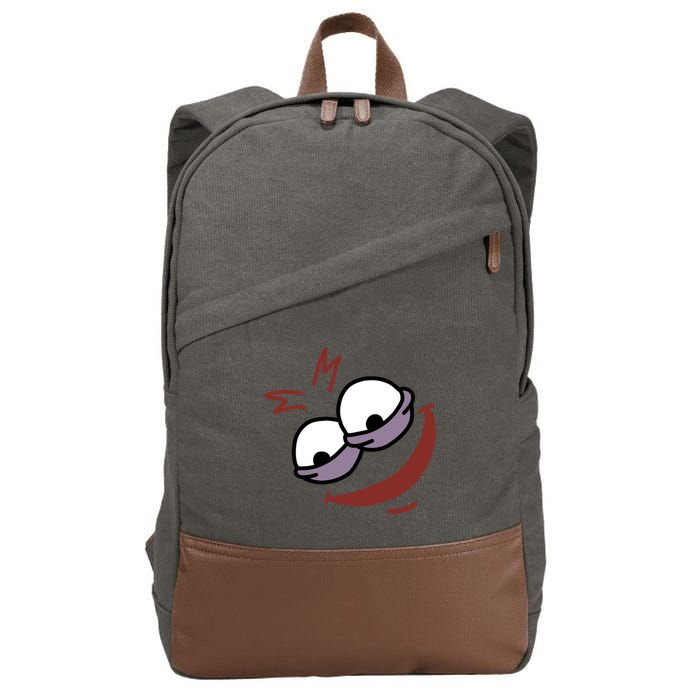 Evil Savage Meme Cotton Canvas Backpack