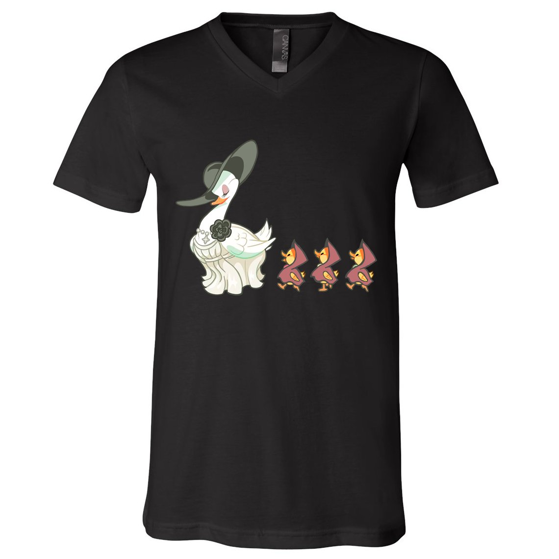 Evil Village Lady Dimitrescu Resident Ducks V-Neck T-Shirt
