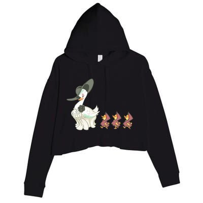 Evil Village Lady Dimitrescu Resident Ducks Crop Fleece Hoodie