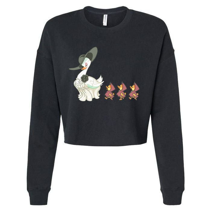 Evil Village Lady Dimitrescu Resident Ducks Cropped Pullover Crew