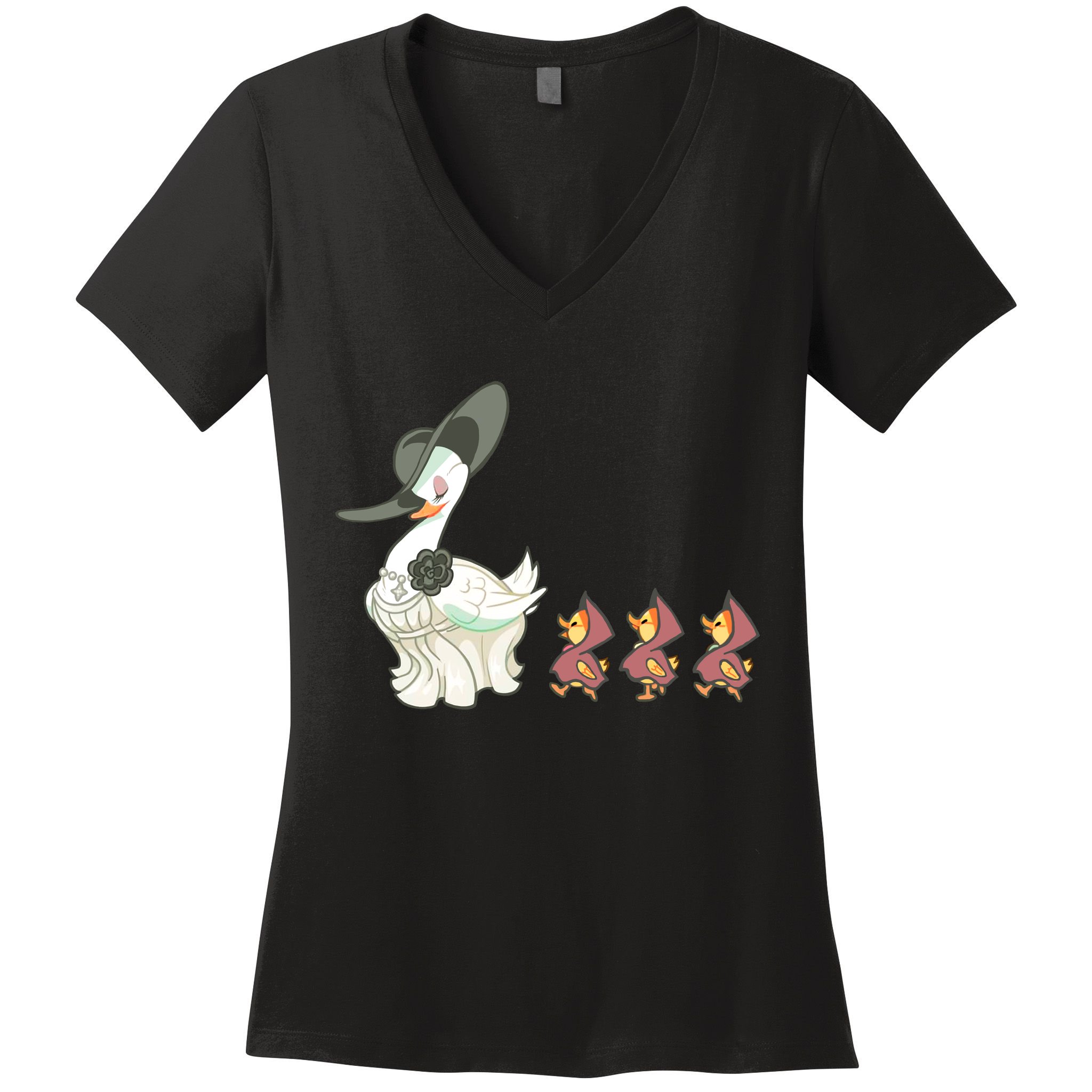 Evil Village Lady Dimitrescu Resident Ducks Women's V-Neck T-Shirt