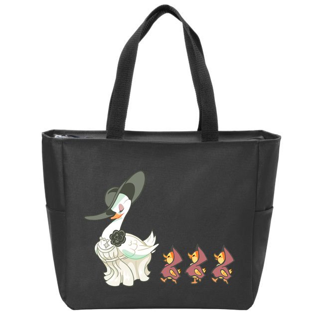 Evil Village Lady Dimitrescu Resident Ducks Zip Tote Bag