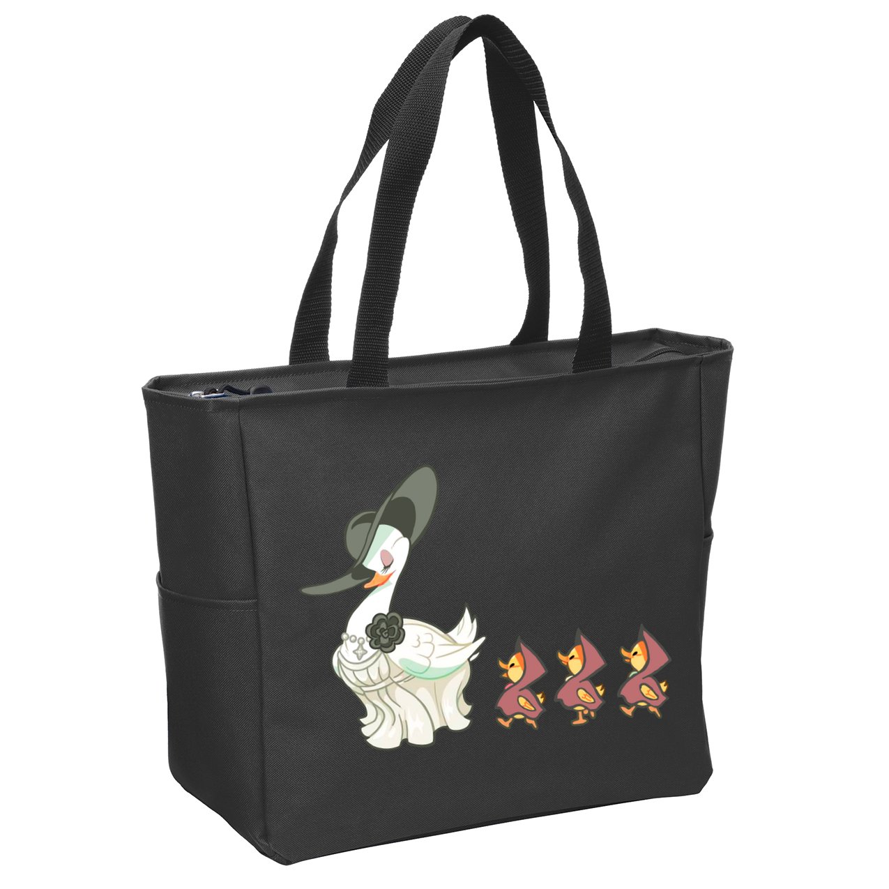 Evil Village Lady Dimitrescu Resident Ducks Zip Tote Bag