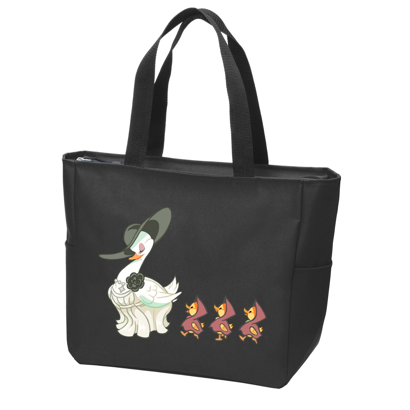 Evil Village Lady Dimitrescu Resident Ducks Zip Tote Bag