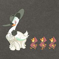 Evil Village Lady Dimitrescu Resident Ducks Cotton Canvas Backpack
