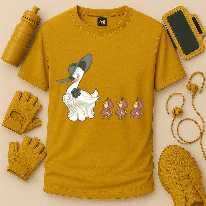 Evil Village Lady Dimitrescu Resident Ducks Cooling Performance Crew T-Shirt