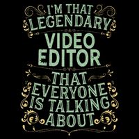 Editing Videographer Legendary Video Editor Baby Bodysuit