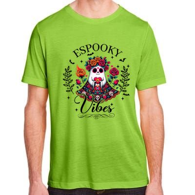 Espooky Vibes Mexican Ghost Spooky Conchas Flowers Halloween Meaningful Gift Adult ChromaSoft Performance T-Shirt