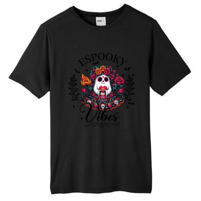 Espooky Vibes Mexican Ghost Spooky Conchas Flowers Halloween Meaningful Gift Tall Fusion ChromaSoft Performance T-Shirt