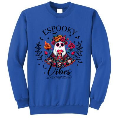 Espooky Vibes Mexican Ghost Spooky Conchas Flowers Halloween Meaningful Gift Sweatshirt