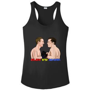 Elon Vs Mark Ladies PosiCharge Competitor Racerback Tank