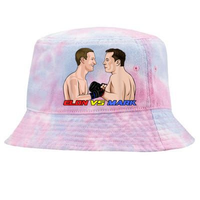 Elon Vs Mark Tie-Dyed Bucket Hat