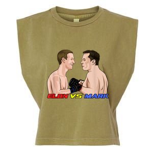 Elon Vs Mark Garment-Dyed Women's Muscle Tee