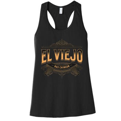 El Viejo Mas Chingon Women's Racerback Tank