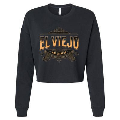 El Viejo Mas Chingon Cropped Pullover Crew