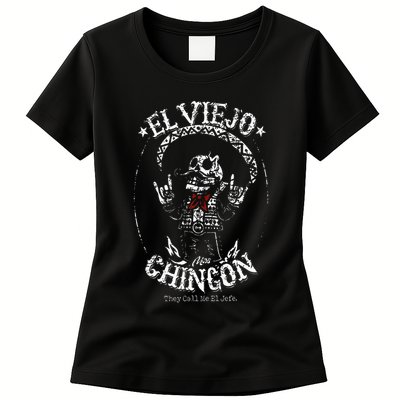 El Viejo Mas Chingon Cinco De Mayo Mexican Womens T-Shirt