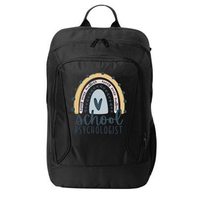 Every Voice Matters Rainbow Psych School Psychologist Funny Gift City Backpack