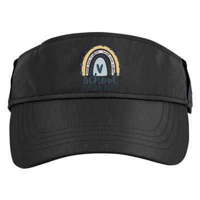 Every Voice Matters Rainbow Psych School Psychologist Funny Gift Adult Drive Performance Visor