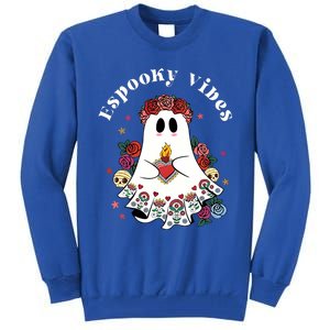 Espooky Vibes Maestra Halloween Spanish Mexican Teacher Tall Sweatshirt