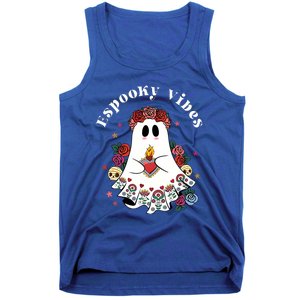 Espooky Vibes Maestra Halloween Spanish Mexican Teacher Tank Top