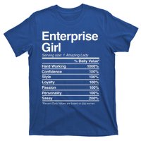 Enterprise Vintage Nutrition Facts Home Roots Info Gift T-Shirt