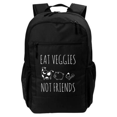 Eat Veggies Not Friends Vegan Vegetarian Backpack