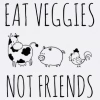 Eat Veggies Not Friends Vegan Vegetarian Bucket Hat