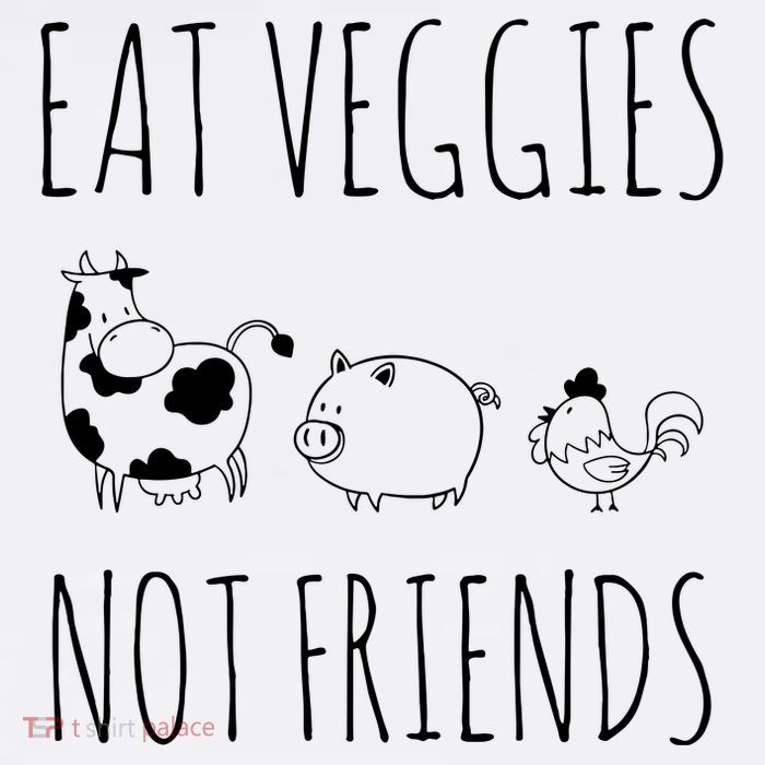 Eat Veggies Not Friends Vegan Vegetarian Baby Bodysuit