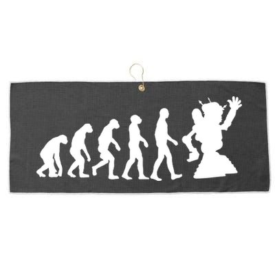 Evolution A Robot Large Microfiber Waffle Golf Towel