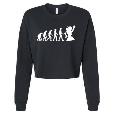 Evolution A Robot Cropped Pullover Crew
