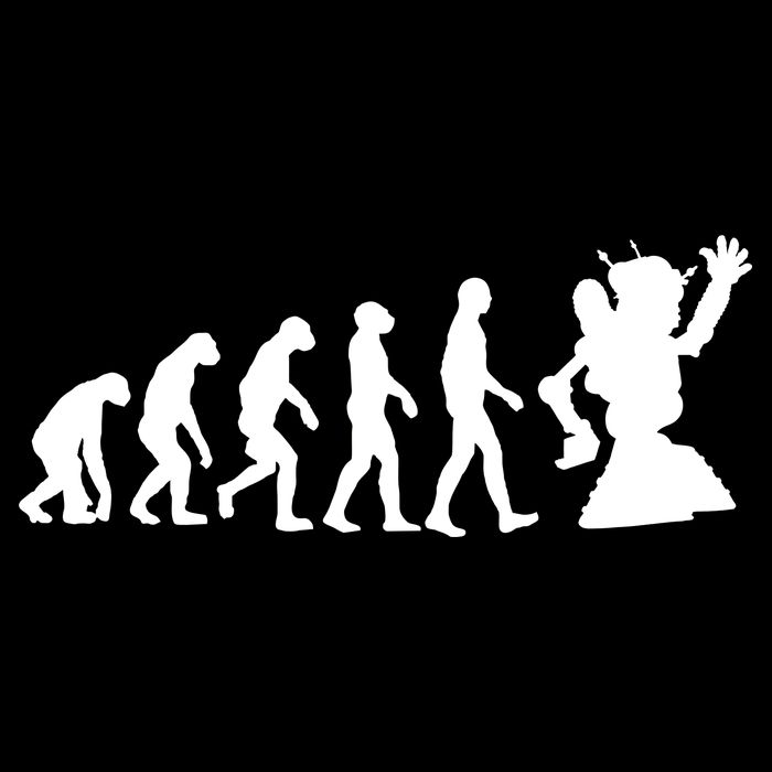 Evolution A Robot Womens T-Shirt