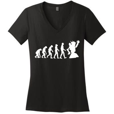 Evolution A Robot Women's V-Neck T-Shirt
