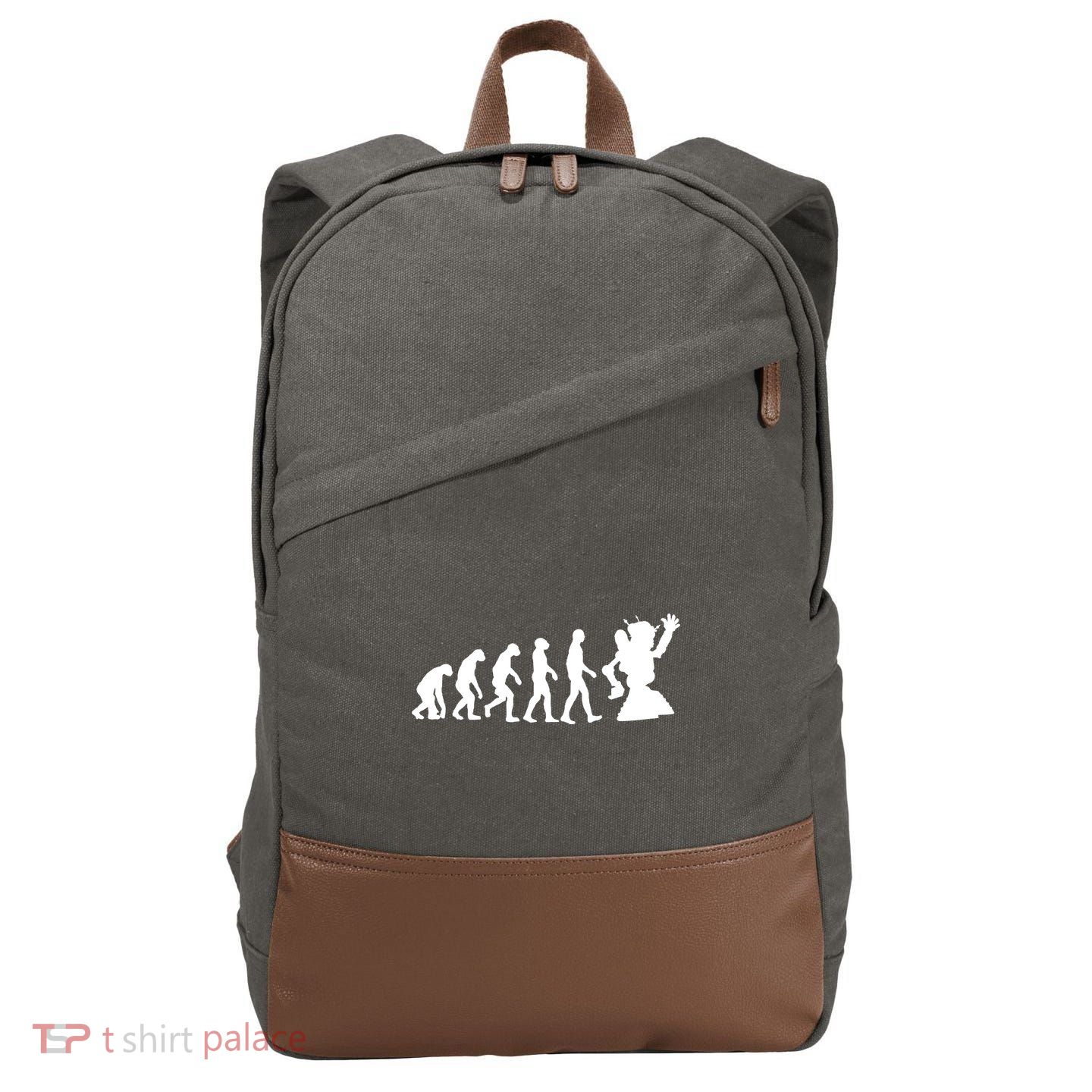 Evolution A Robot Cotton Canvas Backpack