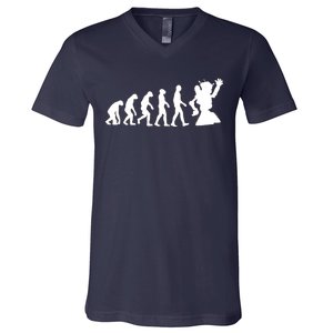 Evolution A Robot V-Neck T-Shirt