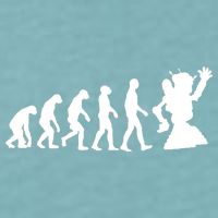 Evolution A Robot Sueded Cloud Jersey T-Shirt