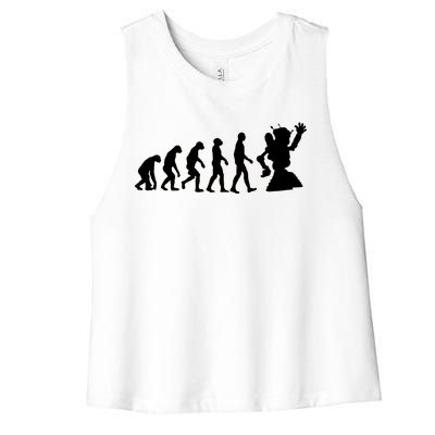 Evolution A Robot Women's Racerback Cropped Tank