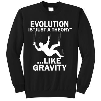 Evolution Is Just A Theory Like Gravity Sweatshirt