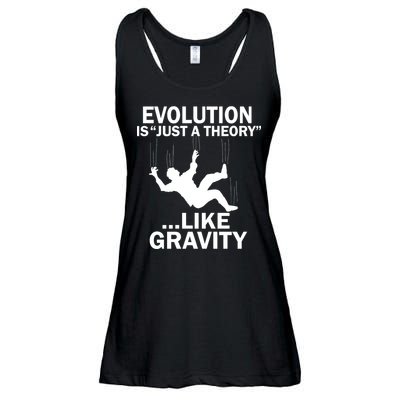Evolution Is Just A Theory Like Gravity Ladies Essential Flowy Tank
