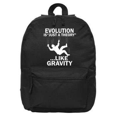 Evolution Is Just A Theory Like Gravity 16 in Basic Backpack