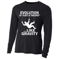 Evolution Is Just A Theory Like Gravity Cooling Performance Long Sleeve Crew