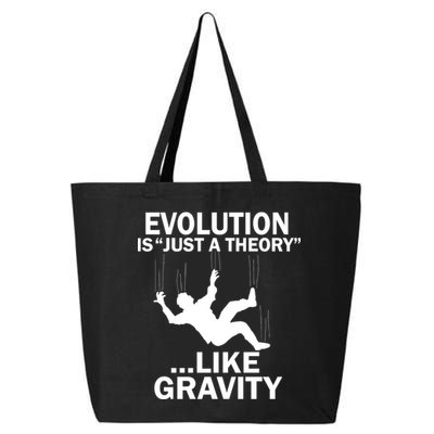 Evolution Is Just A Theory Like Gravity 25L Jumbo Tote