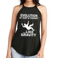 Evolution Is Just A Theory Like Gravity Women's Perfect Tri Rocker Tank